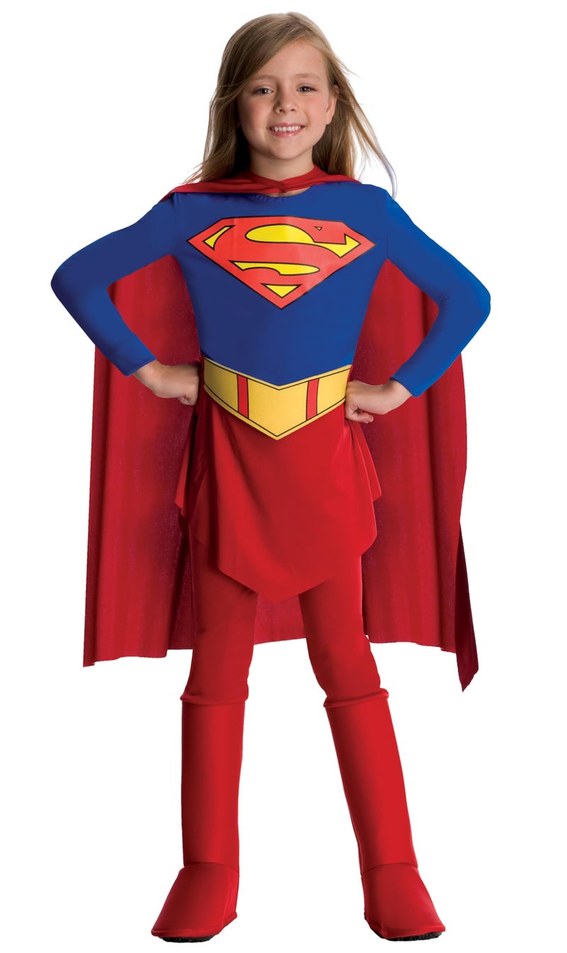 Rubies DC Comics Superheroes: Supergirl Costume for Kids, Girl's Medium - Image 1