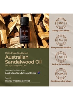 Australian Sandalwood Essential Oil for Diffuser - 100% Pure & Natural Australian Sandalwood Oil Therapeutic Grade for Skin & Aromatherapy Use - Warm, Woodsy Scent (0.34 Fl Oz) - pzsku/Z987E753539B181E3466BZ/45/_/1687530296/cab34cd6-df7d-410f-9434-07e4c734b788