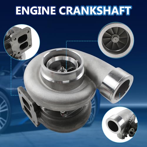 INGKAN GT45 Turbocharger Anti-surge Twin-Scroll T4 V-Band 1.05 A/R 98mm Huge 600-800HP Fits for All 4.0L - 6.0L Boost Upgrade Racing Turbo Charger Engine OE GT45 - Image 4