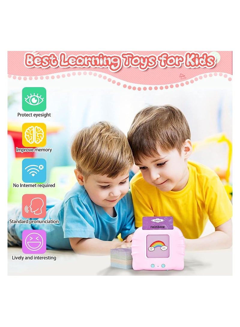 Talking Flash Cards Learning Toys,Educational Toddlers Toys for 1 2 3 4 5 6 Year Old Boys Girls,Preschool Montessori Toys with 112 Talking Baby Flash Cards 224 Words, - Image 4