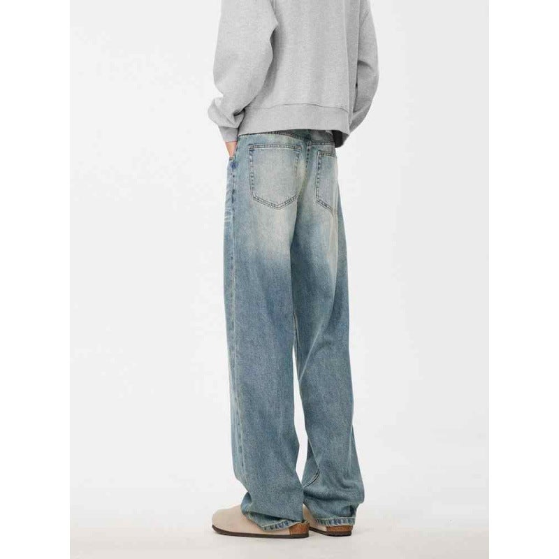 Unisex Classic Denim Jeans Loose Fit Daily Outdoor Wear - Image 3
