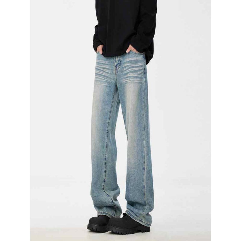 Unisex Classic Denim Jeans Loose Fit Daily Outdoor Wear - Image 5