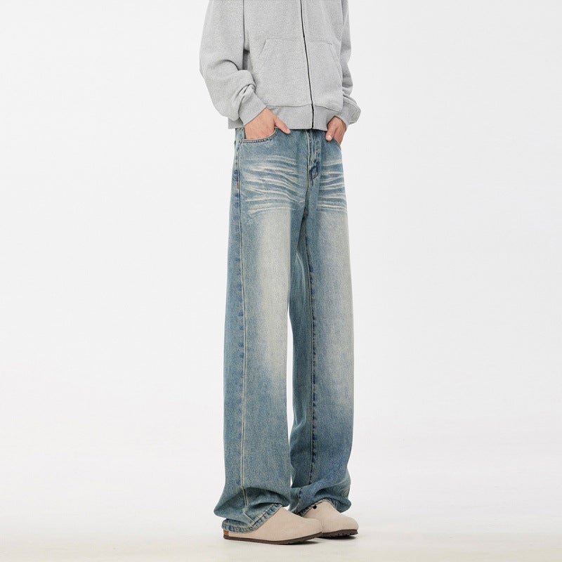 Unisex Classic Denim Jeans Loose Fit Daily Outdoor Wear - Image 1