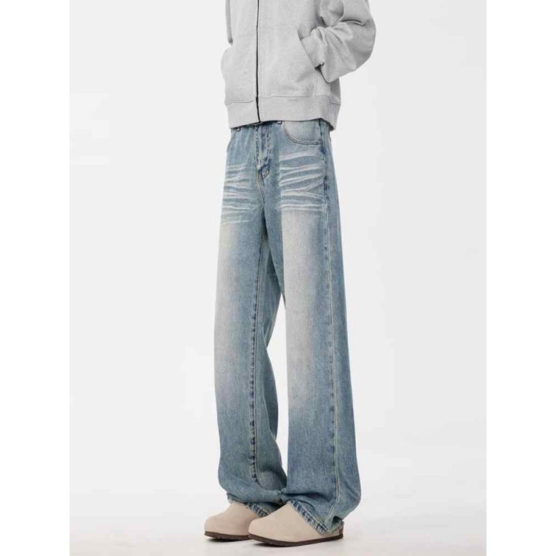 Unisex Classic Denim Jeans Loose Fit Daily Outdoor Wear - Image 2