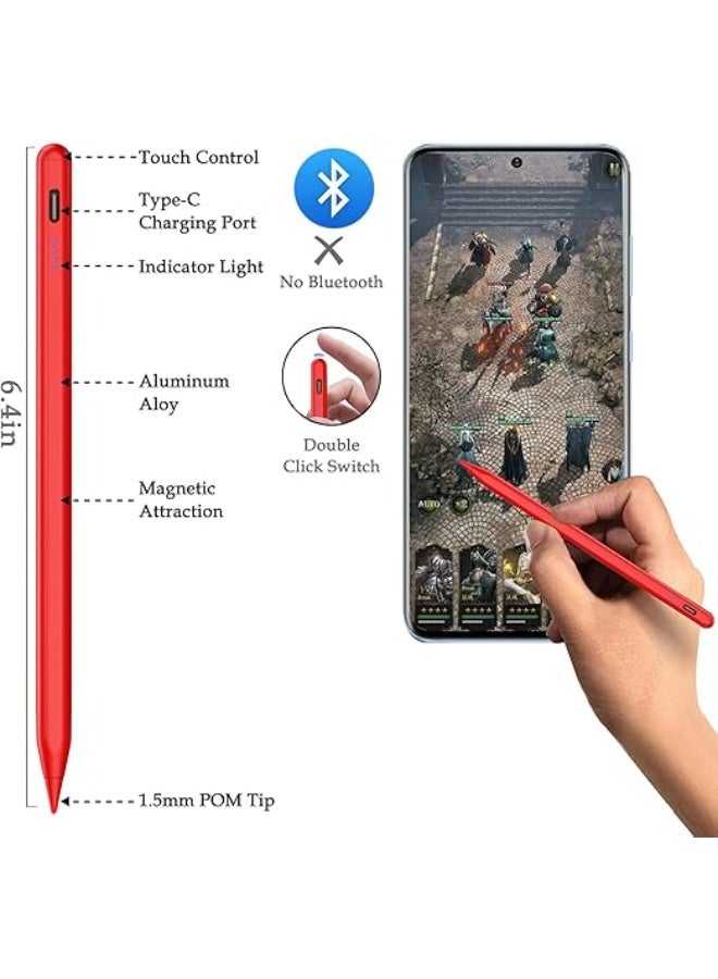 قلم لمسي ذكي للهواتف والأجهزة اللوحية – متوافق مع iOS وأندرويد – دقة عالية للرسم والكتابة مع بطارية طويلة العمر - Image 4