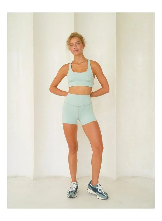 MAI STUDIOS CO. Samadhi Printed Sport Mint Crop.