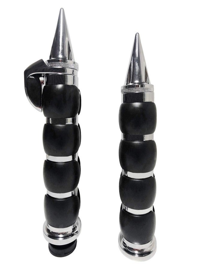 MOTLTECH Motorcycle Hand Grips 7/8" Spike Non-slip with Throttle Handlebar Grip Fits for Custom Harley Davidson Sportster Softail Tour Glide Road King Electra Glide Dyna - Image 5