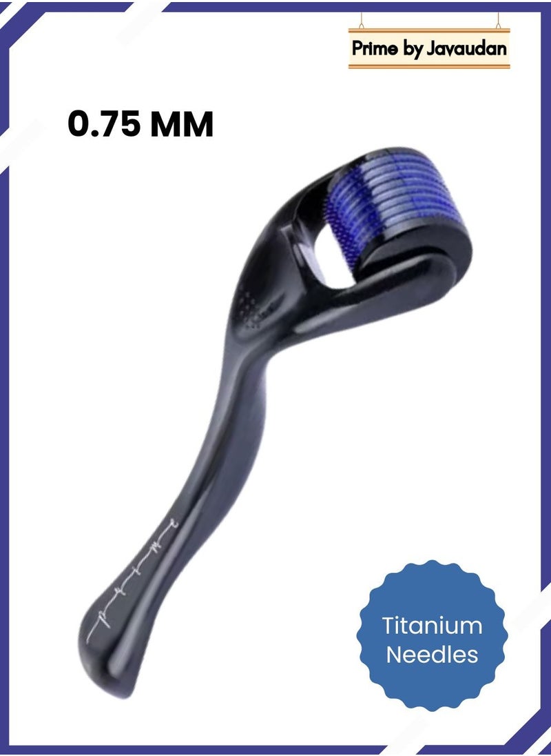 Prime by javaudan Face Roller 0.75 mm Beard Roller Hair Growth Titanium 540 Micro Needle Roller for Face Body Beard and Hair Growth  - Image 1