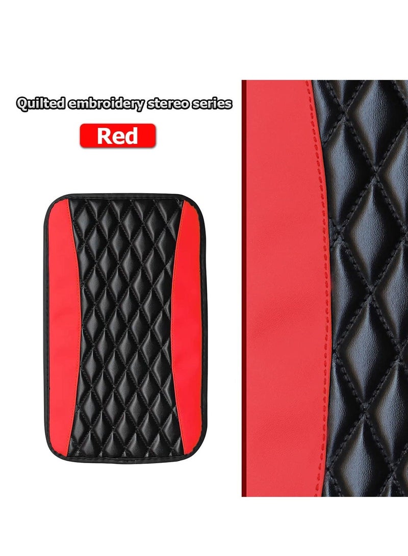 Car Center Console Cushion Pad Universal Leather Waterproof Auto Armrest Seat Box Cover Protector Pads Interior Car Decor Accessories Fit for Most Cars Vehicles SUVs - Image 5