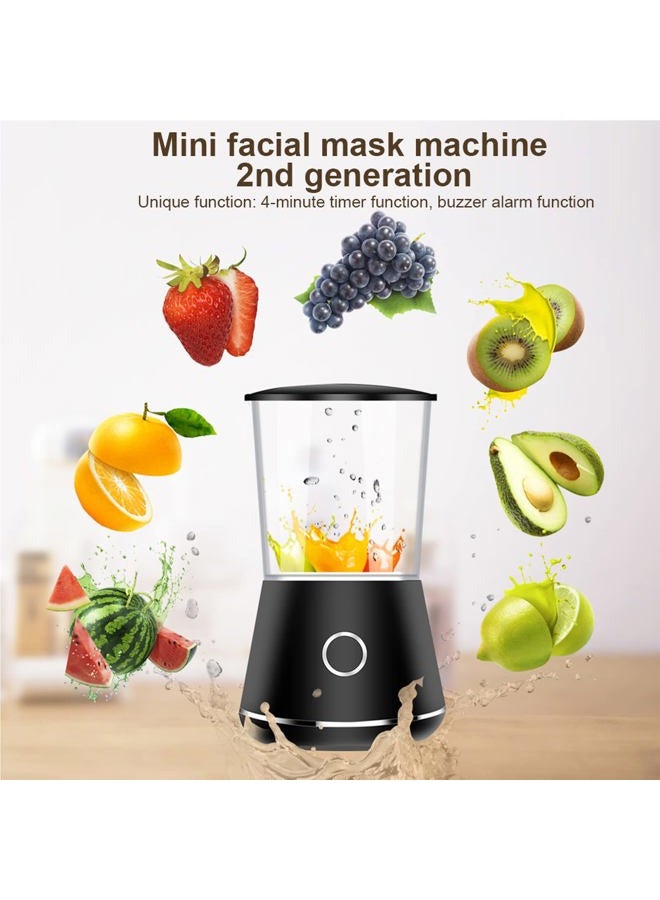 Hozee Face Cream Maker Machine, Facial Treatment DIY Fruit Vegetable Mask Maker Machine, Facial Mask Machine with Lip Eye Mold, Collagen Capsules - Image 2