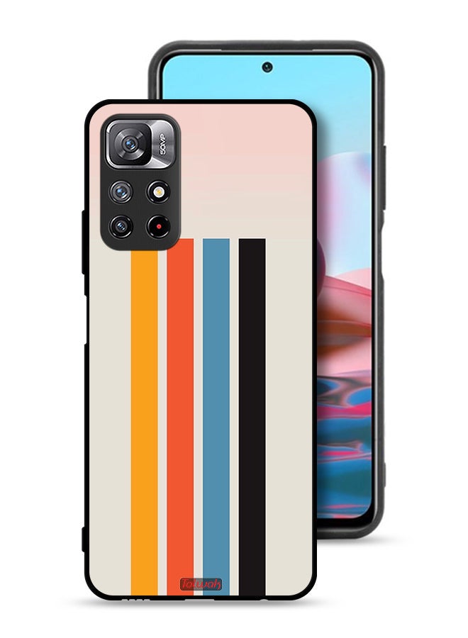 Tolwak Xiaomi Redmi Note 11S Protective Case Cover Straight Lines Pattern - Image 1