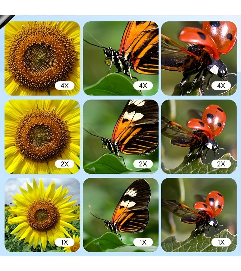 أبيض 20 ميجابكسل 500X مجهر محمول شاشة IPS 6 أضواء تصوير فيديو بطاقة SD - Image 3