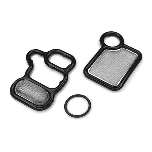 SWQS VVT VTEC Solenoid Gasket Valve Cover Set with Spool Valve Filter Screen for 2002-2015 Honda Civic Accord CR-V Element Fit Crosstour, Acura RSX TSX RDX, Replaces 15845-RAA-A01 91319-PAA-A01 - Image 1
