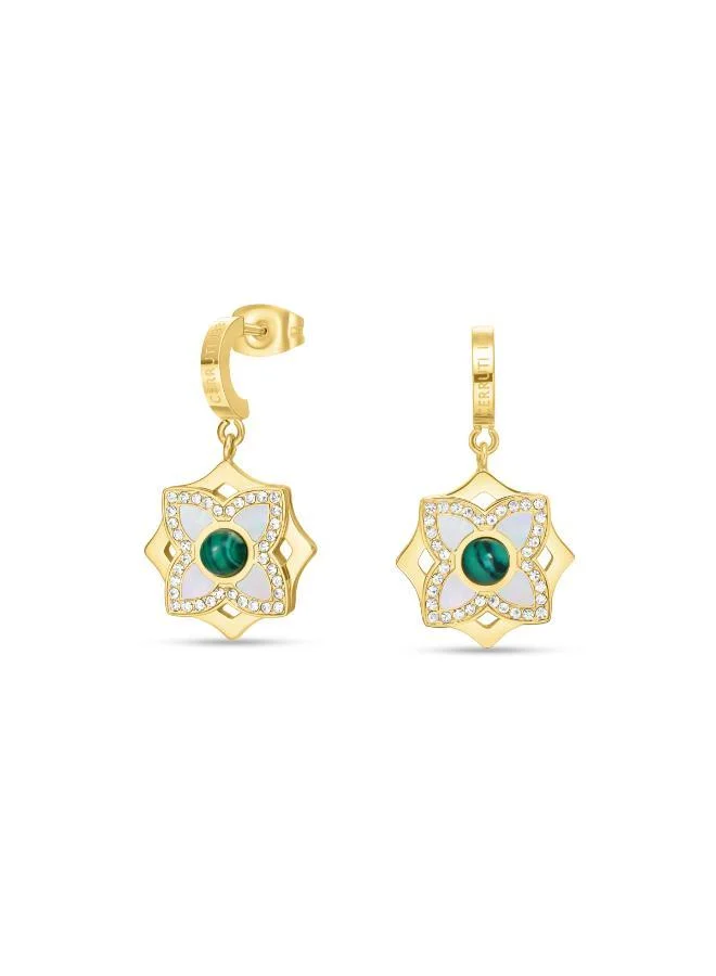 Ottavia  Malachite Crystals Earrings