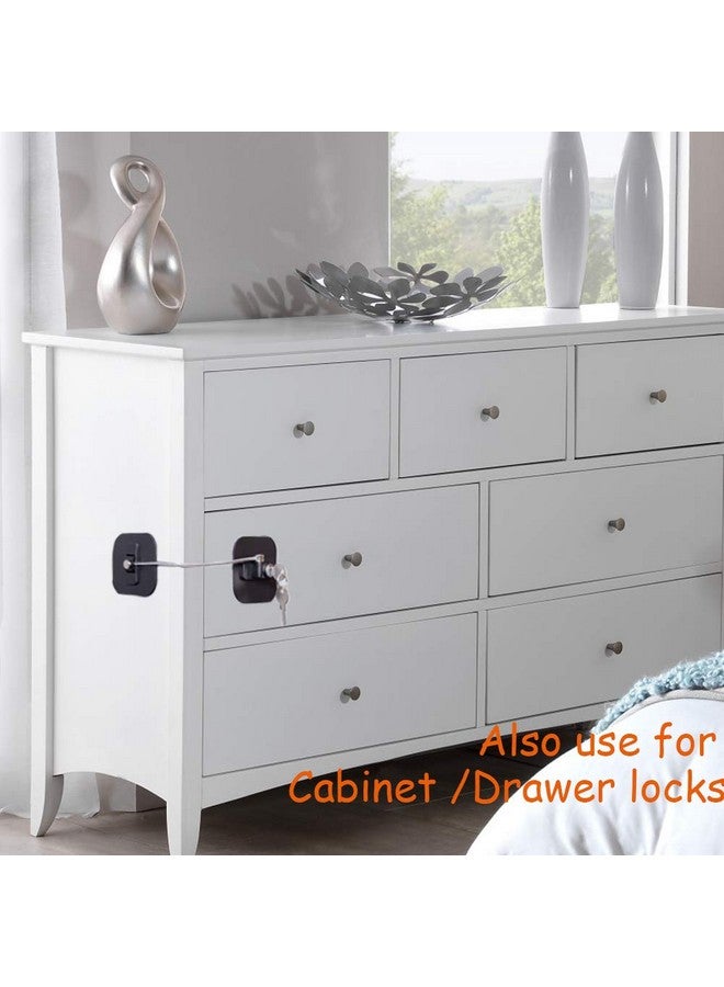 BAOWEIJD Refrigerator Lock,Fridge Lock with Keys,Freezer Lock and Refrigerator Lock for Child Proof,1Pack Black Fridge Lock - Image 4