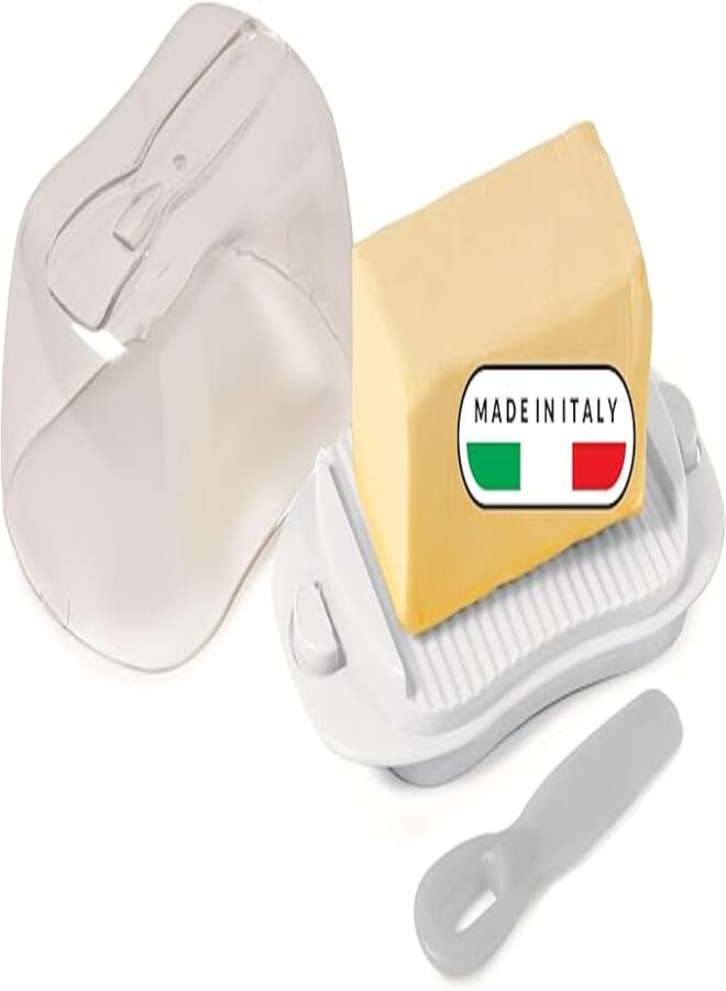 Snips Butter Dish with Safety Locks, 0.50L Capacity, Transparent Cover, BPA-Free, Made in Italy
