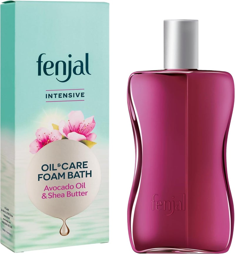 Fenjal Intensive Oil Care Foam Bath Luxurious Bubbles Nourished Skin Avocado Oil Shea Butter 200 ml