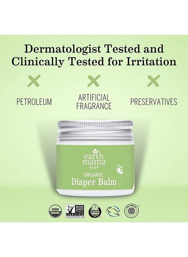 Earth Mama Organic Nipple Butter + Organic Diaper Balm ; Earth Mama Sensitive Skincare Bff Breastfeeding Essentials & Baby Cream Bundle  - Image 4