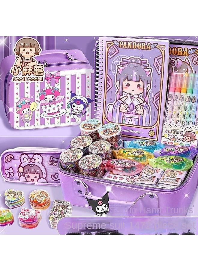 Bluejw Yuan Yi Xiao Ma Shu Hand Account Tape Sticker Suit Hand Account Full Set Of Material Tools Material Match Girl's New Style - Image 3