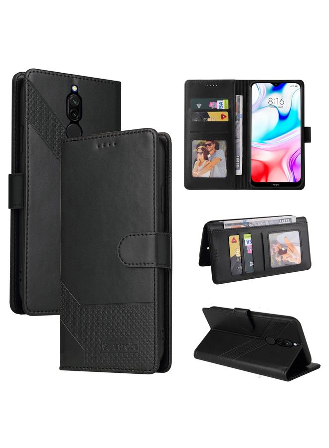 Case For Xiaomi Redmi 8 Skin Feel Magnetic Leather Phone Case