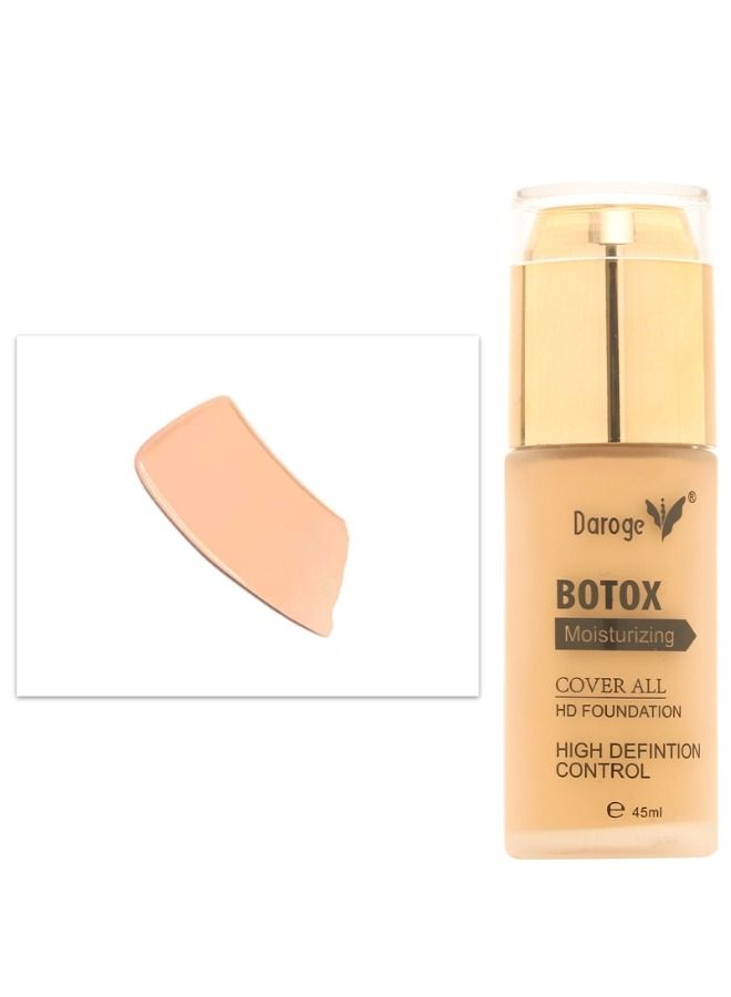 daroge Botox Moisturizing Cover All HD Liquid Makeup Foundation Vanilla - 45 ml - Image 1
