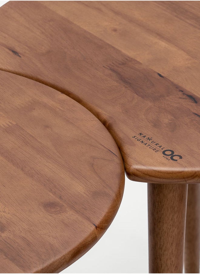 Luana Centre Nest of 2 Tables Walnut