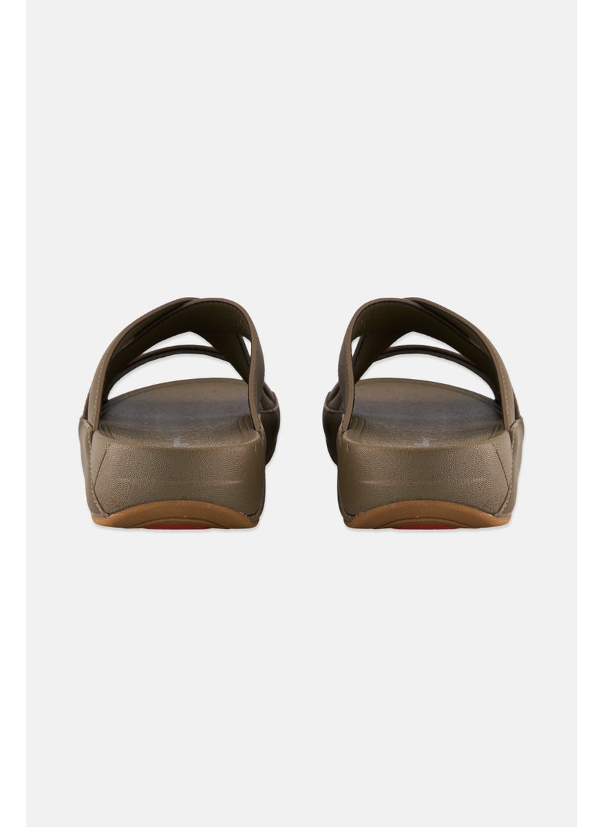 English Laundry Men Slip On Arabic Sandals, Dark Khaki  - Image 2