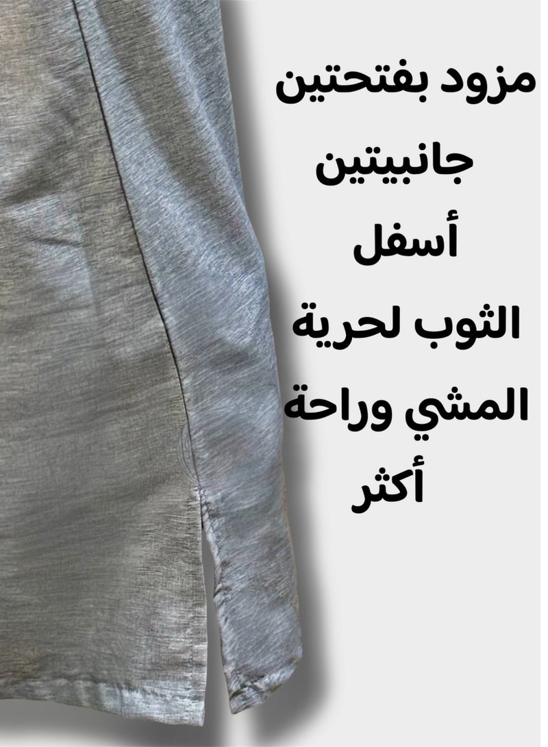 Men's Shirt, Nightgown, Moroccan Robe, Comfortable Men's Gifts Luxury Men's House Robe for Comfort Moroccan Shirt, Men's Summer Shirt, Short Sleeve Shirt, Men's Robe Comfortable Men's Gifts - Image 4