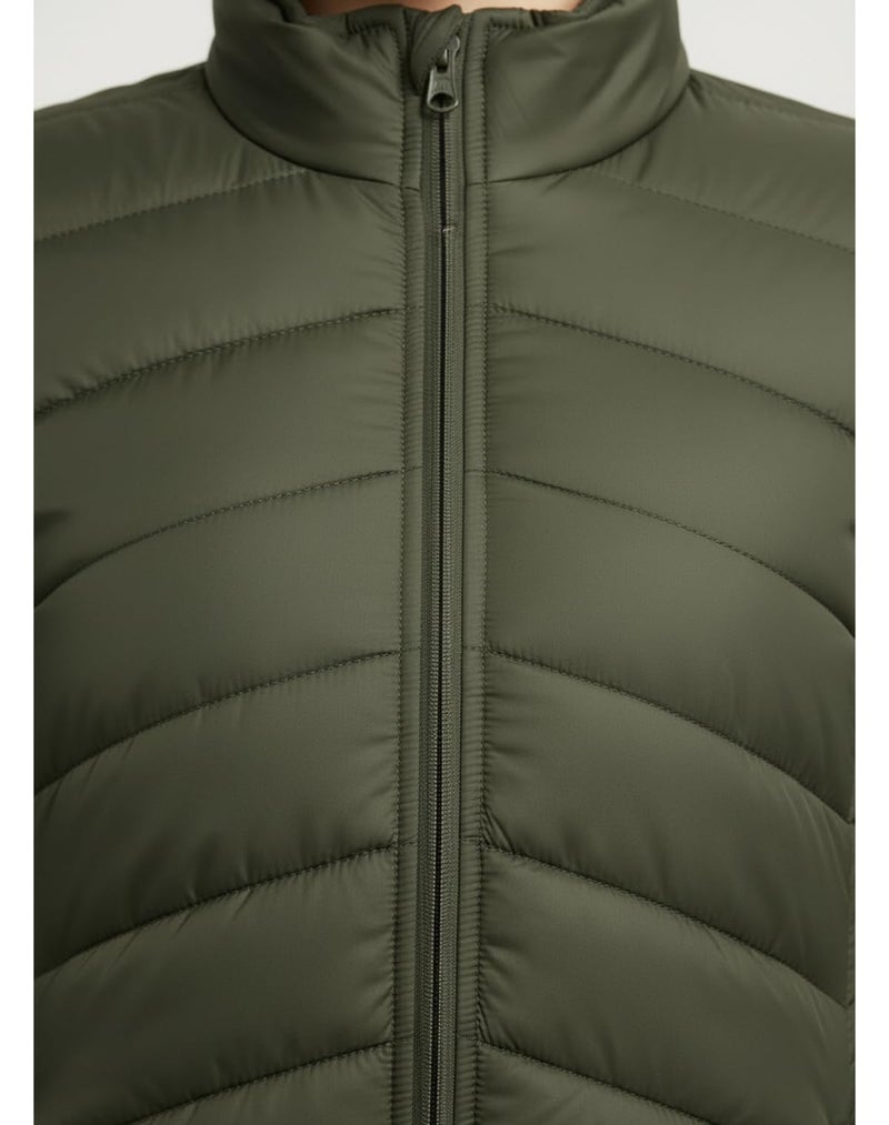 FYLTR Women's Puffer Jacket Stand alone collar, Olive, S - Image 4