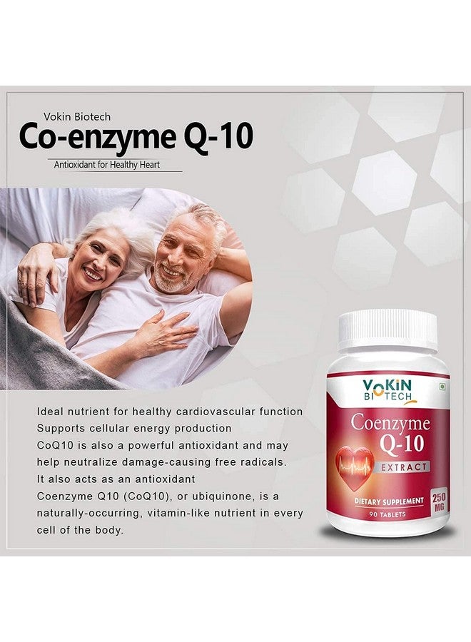 Vokin Biotech Natural Coenzyme Q-10 Extract for Heart Health and Energy Metabolism, 250mg (90+30) Tablets) - Image 5