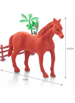 Storio Storio 31pcs Animal Figure Toy Set | Includes Farm and Jungle Animal Playsets with an Artificial Tree and Fencing | Ideal for Birthday and Return Gifts | Educational Toyset for Kids Ages 3 and Up  - Image 3