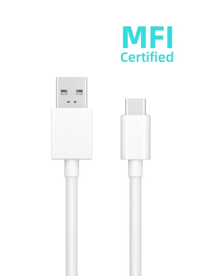 أبلينم كابل USB-C، كابل USB-A إلى USB-C للشحن السريع، متوافق مع هواتف سامسونج جالاكسي S23، S22، S21، S20، S9، نوت 10، 9، 8، آيفون 15، 16، جوجل بيكسل، ون بلس، وغيرها. - Image 1