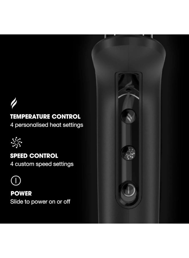 مجفف الشعر الأيوني السريع من جي إتش دي - مجفف شعر أيوني احترافي فائق السرعة بتقنية تدفق الهواء المزدوج من جي إتش دي هالو | لا يسبب تلفاً بالحرارة | تقنية تبريد فروة الرأس | لمعان بجودة صالونات التجميل (أسود تيتانيوم) - Image 5