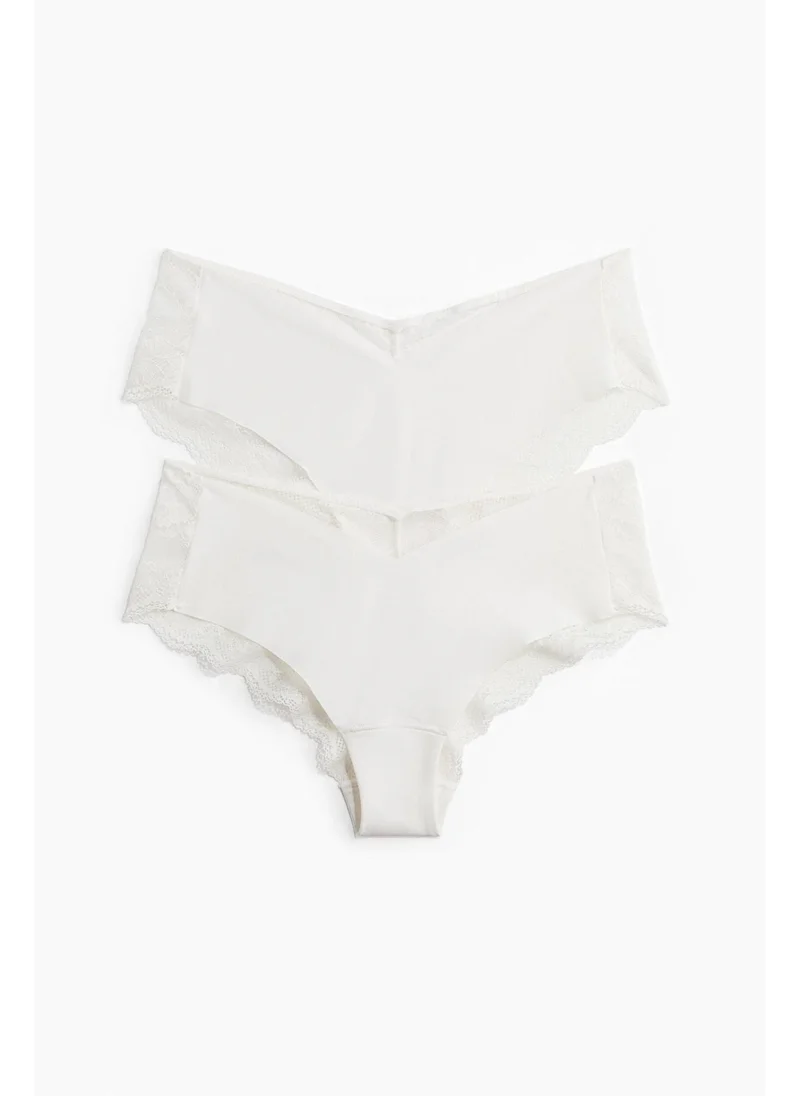 H&M 2-pack microfibre and lace hipster briefs