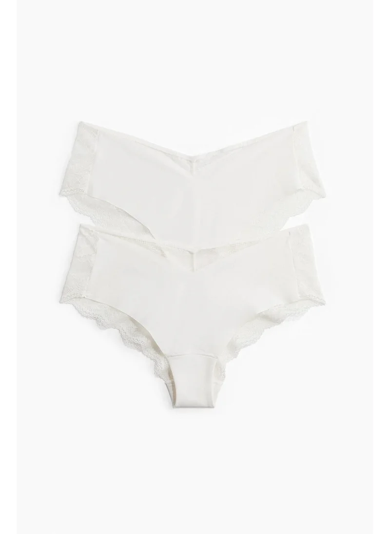 H&M 2-pack microfibre and lace hipster briefs