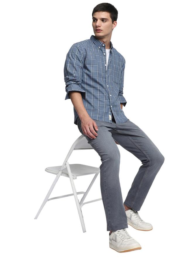 دينيس لينغو قميص كاجوال بأكمام طويلة كاروهات من ستايلي - Image 1