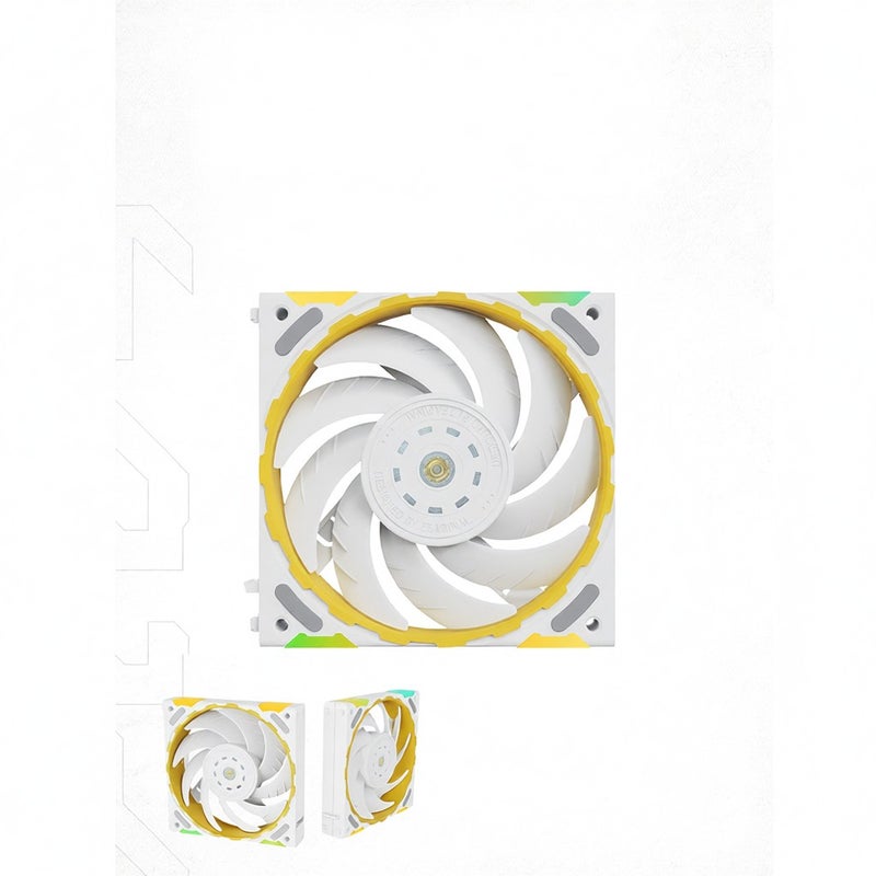 مبرد معالج مركزي Yeston Zeus Liquid Freezer لأجهزة سطح المكتب بشاشة LCD، مروحة بتدرجة PWM من 900 إلى 2200 دورة في الدقيقة، تحكم ذكي في درجة الحرارة، مضخة مائية محسنة، تأثير إضاءة RGB متزامن مع AURA، سهل التثبيت - Image 4