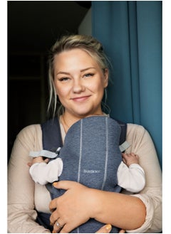 BABYBJORN Baby 3D Jersey Carrier Mini Dove Blue  - Image 3