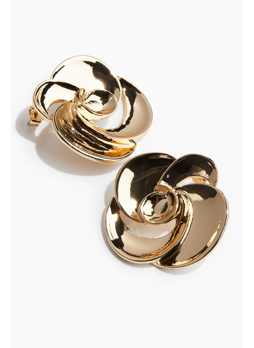 اتش اند ام Flower Stud Earrings