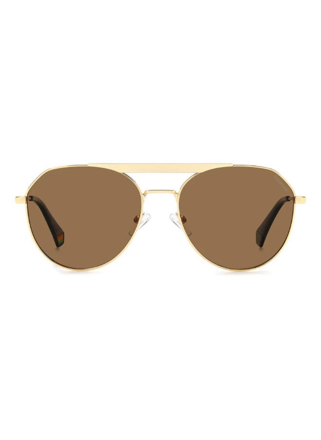 Polaroid Full Rim Aviator Sunglasses 6211/S/X,J5G/SP,57  - Image 2