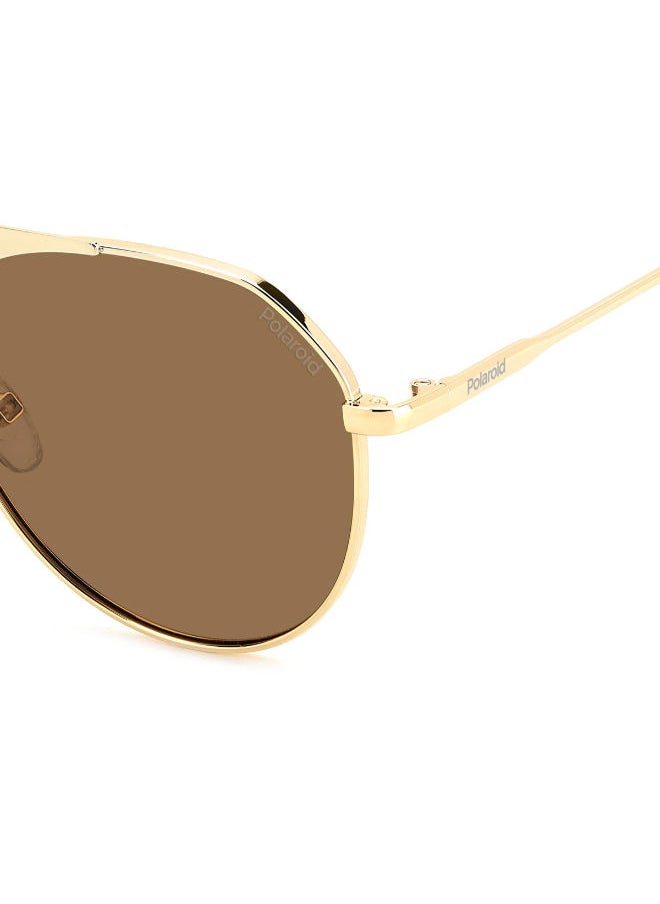 Polaroid Full Rim Aviator Sunglasses 6211/S/X,J5G/SP,57  - Image 3
