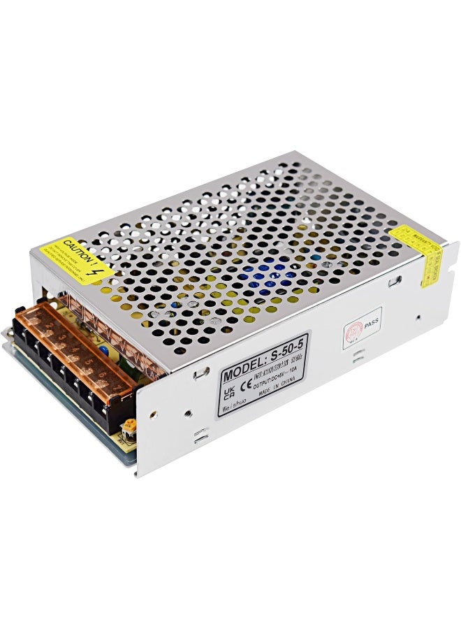 melfi Power Supply Ac/Dc Led Driver Reliable Power Supply For Led Lighting Systems, Perfect For Commercial, Residential, And Industrial Applications (5V 10A) - Image 1