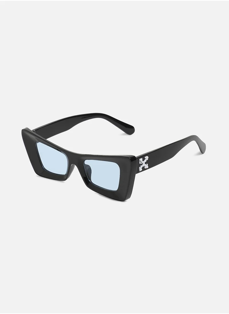 صوص هاوت Solid Cateye Sunglasses - Black