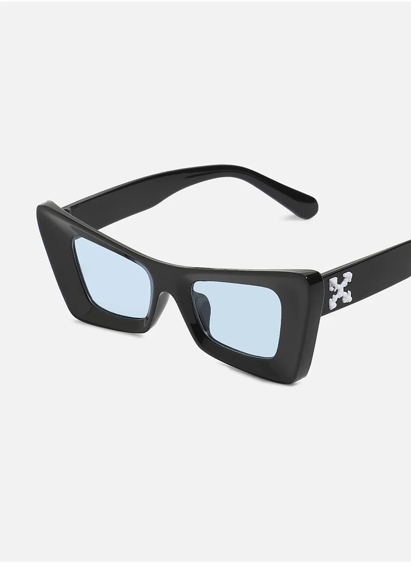 صوص هاوت Solid Cateye Sunglasses - Black