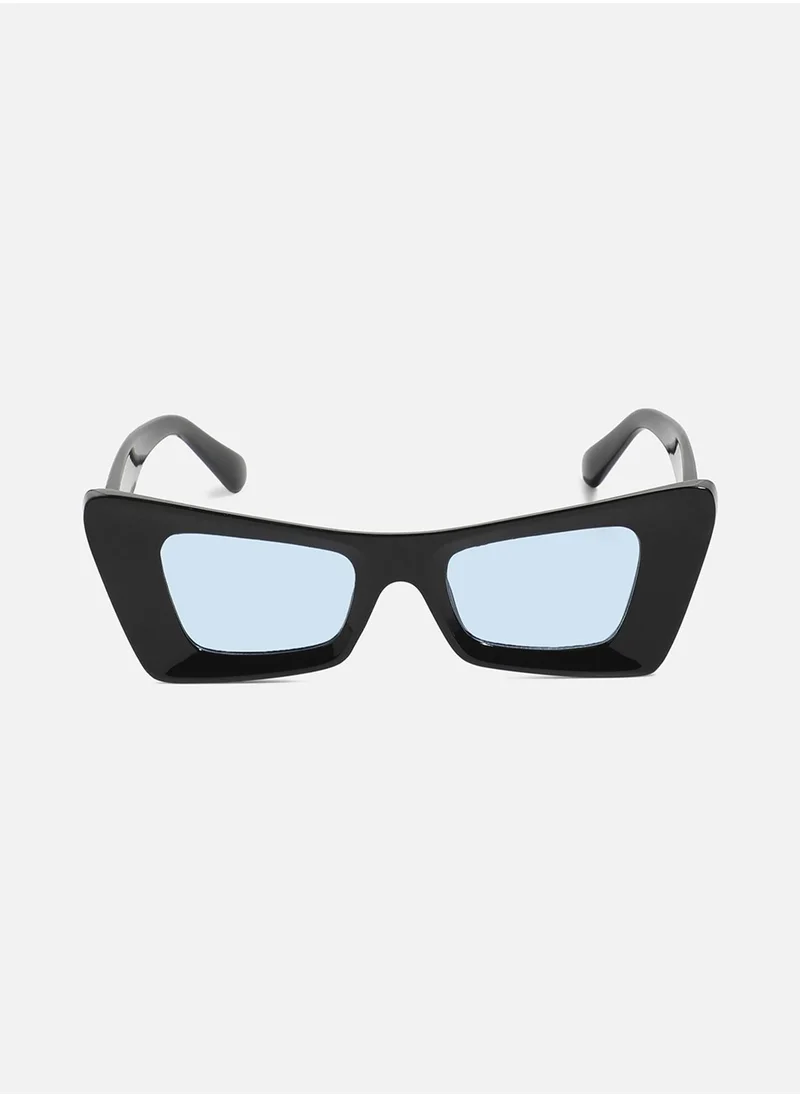 صوص هاوت Solid Cateye Sunglasses - Black