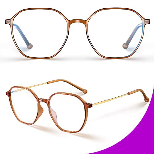VISOONE Lightweight TR90 Blue Light Blocking Glasses Frame with Anti Glare Eye Protection for Women and Men RANE - Image 5