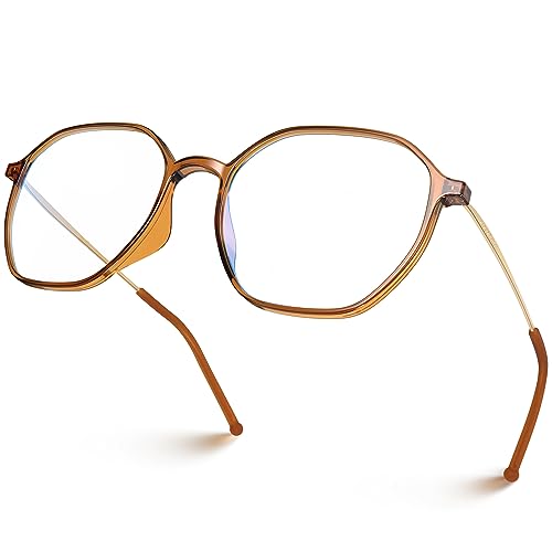 VISOONE Lightweight TR90 Blue Light Blocking Glasses Frame with Anti Glare Eye Protection for Women and Men RANE - Image 1