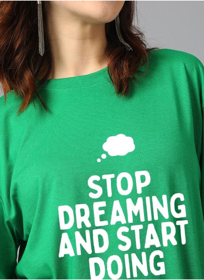 Kotty Slogan Print Short Sleeve Oversized T-Shirt by Styli  - Image 4
