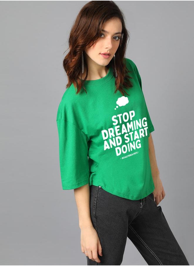 Kotty Slogan Print Short Sleeve Oversized T-Shirt by Styli  - Image 3