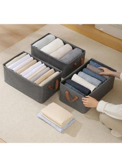 Generic Large Fabric Storage Baskets for Shelves, 47*27*18 cm Closet Storage Bins for Sturdy Foldable Storage Boxes for Organizing Clothing, Sheets, Toys, BooksShelves,Fabric Basket,Linen Closet Organizers  - Image 3